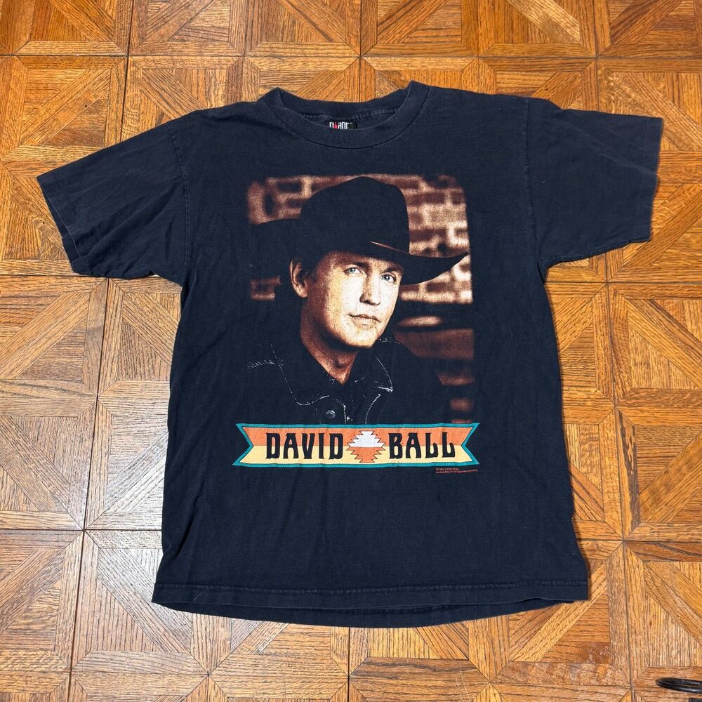 Vintage 1995 David Ball Tour Single Stitch Concert Shirt Made in USA Size L